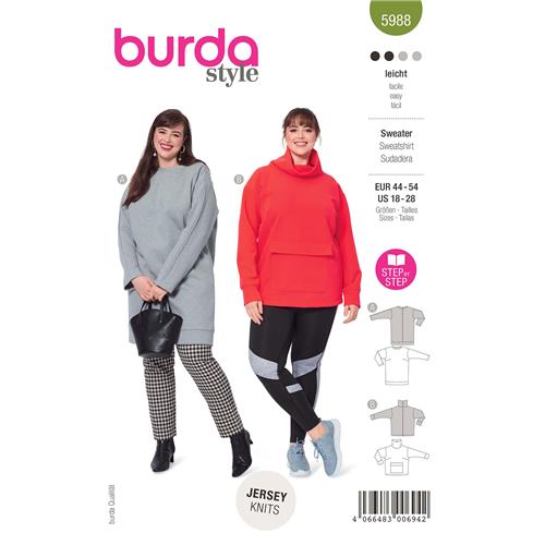 Burda-naaipatroon-sweatshirts-met-halsband-5988