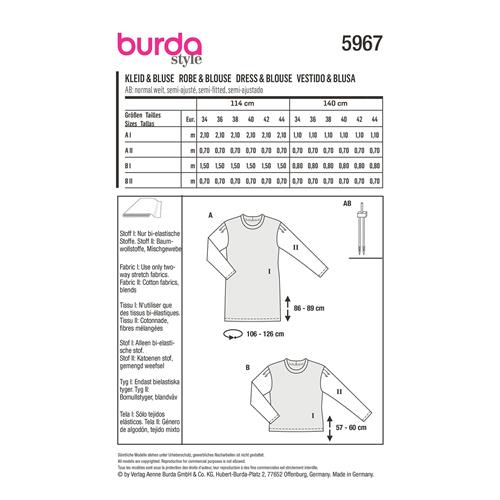 Burda-style-naaipatroon-jurk-en-blouse-5967-6