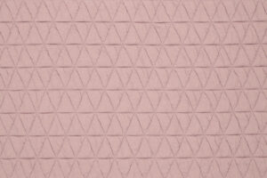 Gestept-relief-dubbeldoek-jersey-stof-driehoekjes-oud-roze-a0526