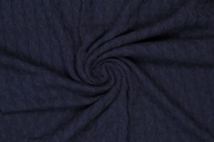 Gebreide-stof-kabel-jacquard-donkerblauw-a0704