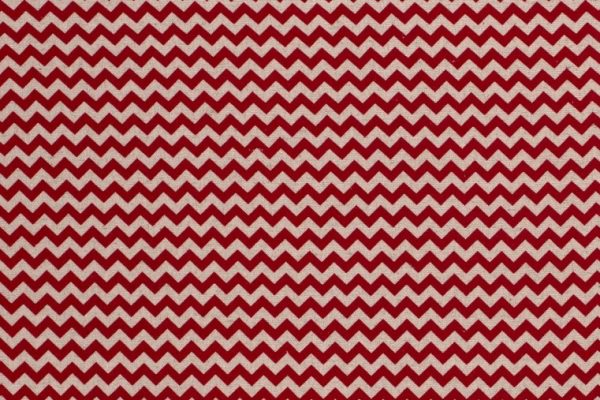 Viscose-linnen-stof-zigzagprint-rood