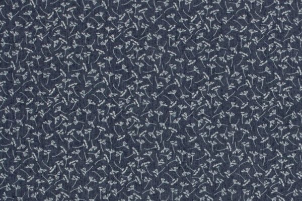 Denim-jeans-stof-bloemenprint-d099