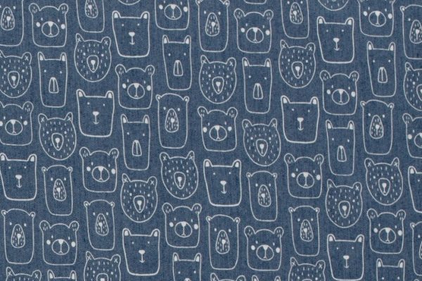 Denim-jeans-stof-dierenprint-d104