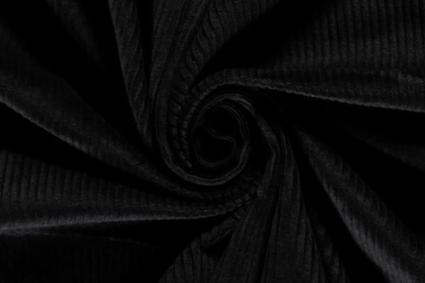 Corduroy-rib-stof-zwart-d0239