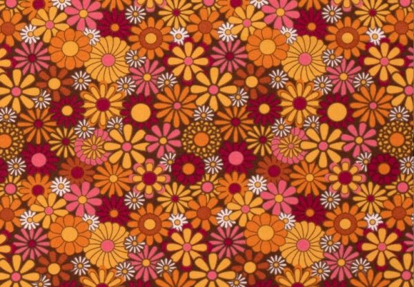 Texture-stof-bloemenprint-