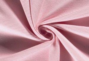 Wafeldoek-stof-baby-roze-wa013