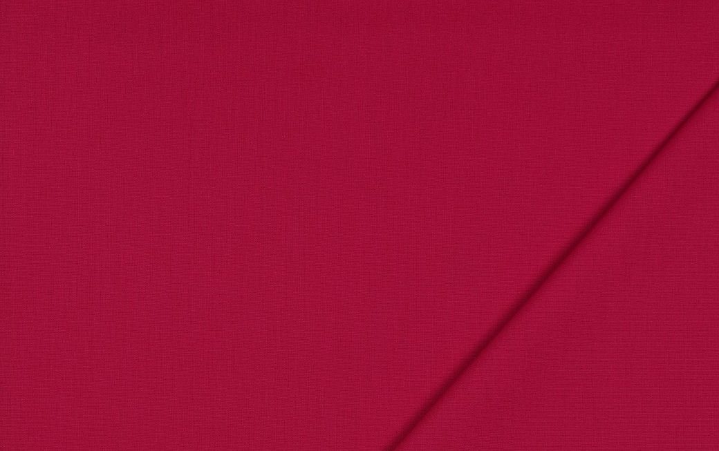 Poplin katoen stof, cerise. CP040-3