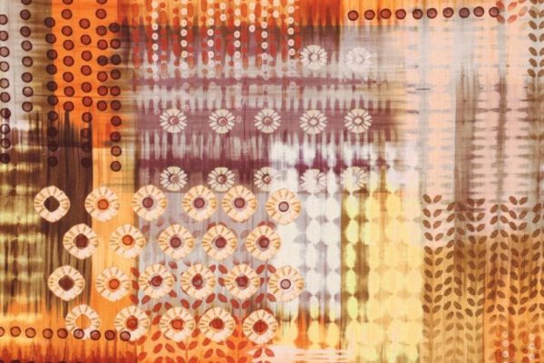 Viscose-linnen-stof-tie-dye-patchwork-print-d0630