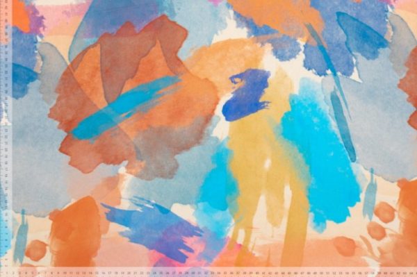 Viscose-stof-mies-moos-aquarelprint-x373