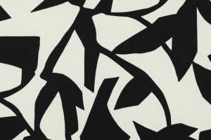 Katoen-satijn-stof-abstracte-bladeren-x518