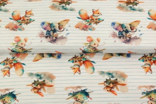 Stenzo-tricot-katoen-stof-digitale-dierenprint-in-vliegtuigjes-x593