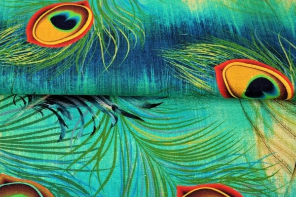 Stenzo-viscose-linnen-stof-digitale-pauwenveren-print-x473