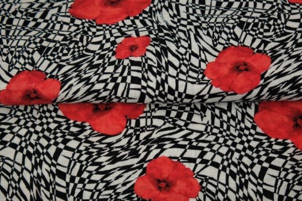 Stenzo-viscose-linnen-stof-grafische-print-met-klaprozen-x468
