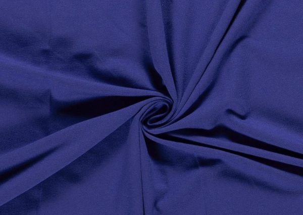 French-terry-stof-jogging-kobalt-blauw