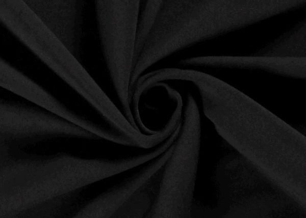 Gabardine-stof-effen-zwart-NC069