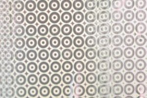 Lycra-stof-folieprint-rondjes-x723
