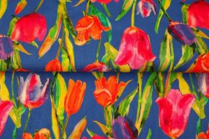 Stenzo-tricot-katoen-stof-digitale-tulpenprint-x909