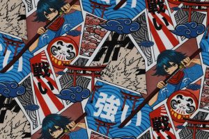 Tricot-katoen-stof-manga-jongensprint-x965