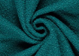 Boucle-stof-uni-petrol-x1011