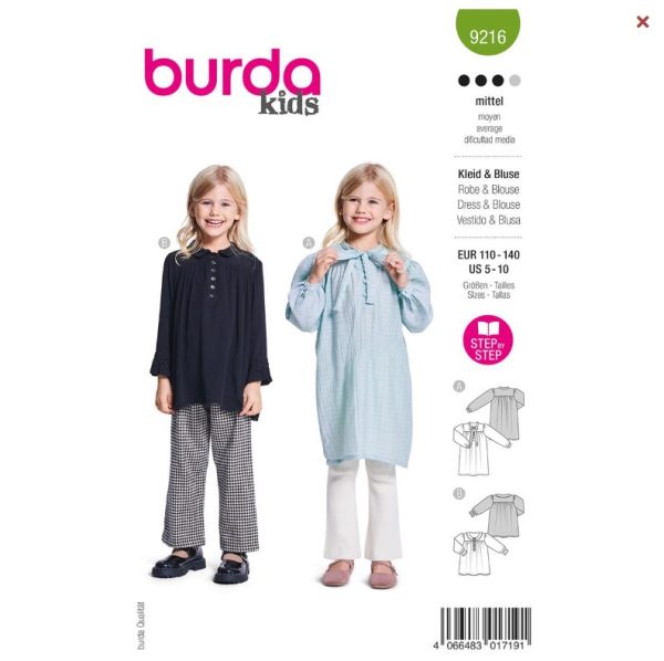 Burda-style-kids-jurk-blouse-9216