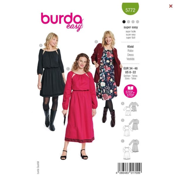 Burda-style-naaipatroon-jurk-5772