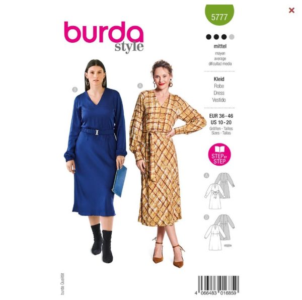 Burda-style-naaipatroon-jurk-5777
