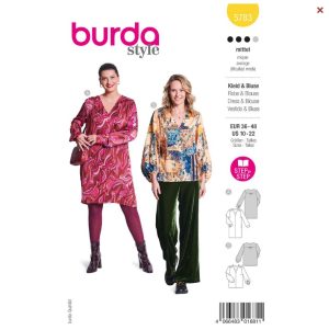 Burda-style-naaipatroon-jurk-blouse-5783