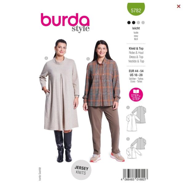 Burda-style-naaipatroon-jurk-trui-5782