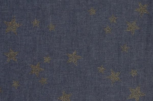 Denim-jeans-stof-sterren-x1388