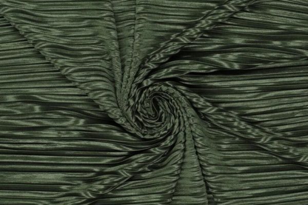 Plisse-stof-pleated-lizzy-glans-donkergroen-x1284
