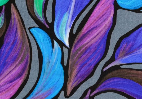 Viscose-twill-stof-digitale-bladprint-x1346