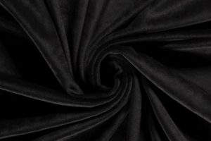 Velours-stretch-stof-zwart-vs069