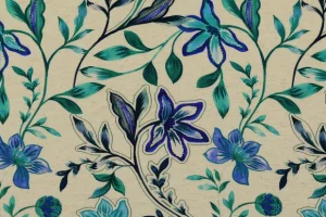 Viscose-stof-bloemenprint-y64