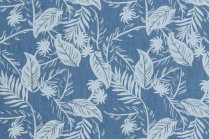 Denim-look-katoen-stof-bladprint-y138