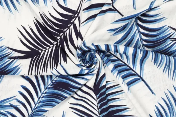 Linnen-viscose-stof-bladprint-y116-2