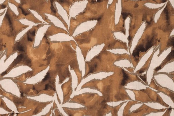 Rayon-slub-stretch-stof-bladprint-y143
