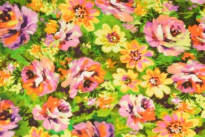 Viscose-glans-stof-bloemenprint-y76