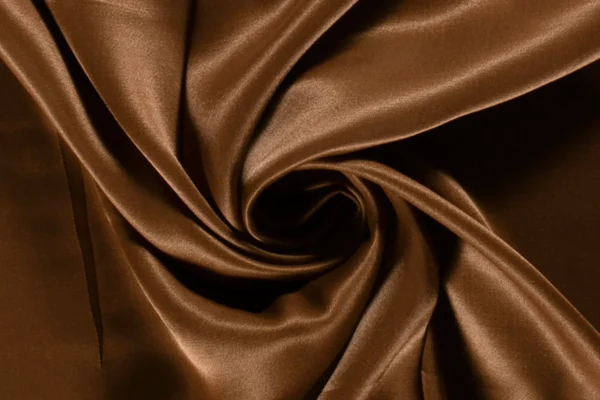 Viscose-satijn-stof-bruin-y211