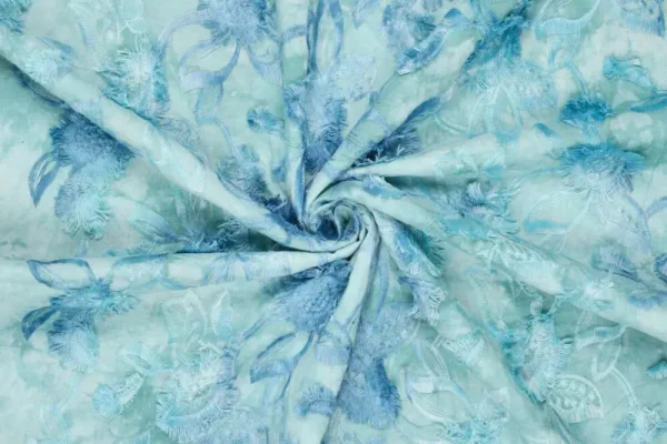 Broderie-stof-tie-dye-swingende-bloemenprint-y307-2
