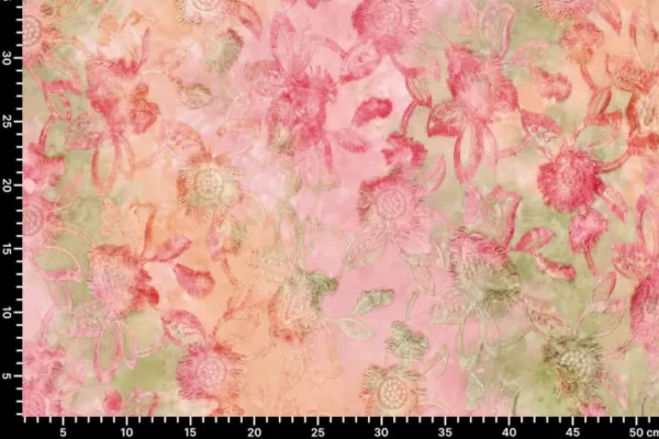 Broderie-stof-tie-dye-swingende-bloemenprint-y309-3