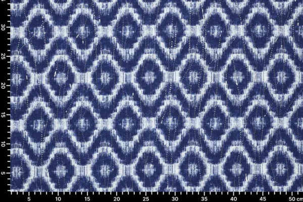 Katoen-stof-zigzag-blokken-zilveren-druppels-y283-3