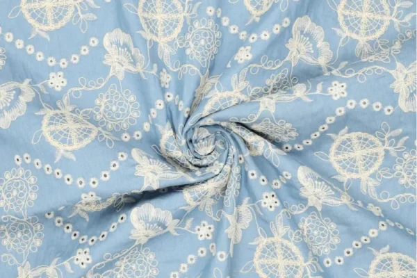 Geborduurde-denim-stof-fantasie-motief-y399-2