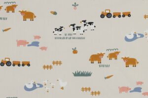 Poplin-katoen-stof-boerderij-dierenprint-y423