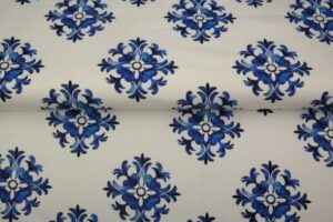 Stenzo-tricot-katoen-stof-ornamentenprint-y454
