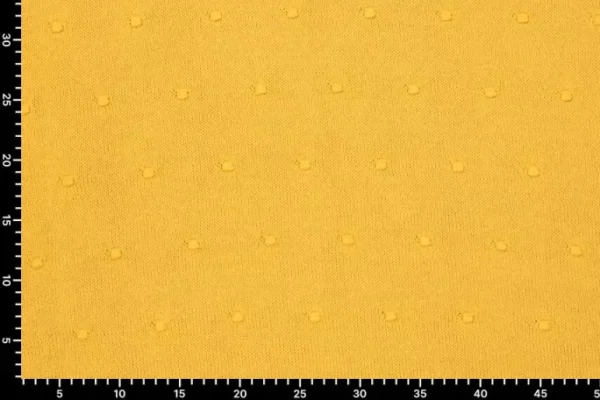Gebreide-stof-stippen-okergeel-y476-3