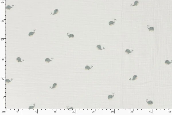Mousseline-dubbeldoek-stof-dolfijnenprint-y515-3