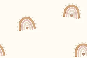 Mousseline-dubbeldoek-stof-regenboogprint-y587