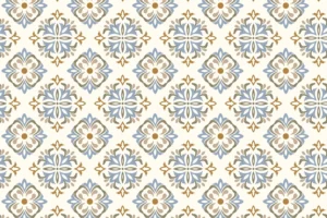 Poplin-katoen-stof-ornamentenprint-y558