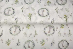 Stenzo-poplin-katoen-stof-gans-in-krans-y492