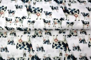 Stenzo-poplin-katoen-stof-koeienprint-y493